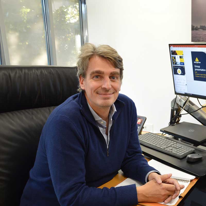 CEO Jérôme Benoit at his desk